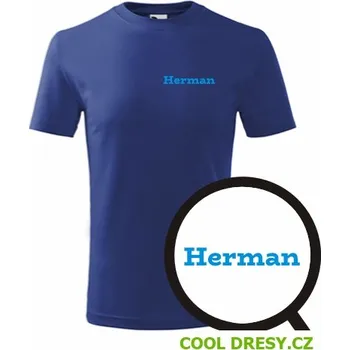 Dětské tričko Herman - Barva: královská modrá, Velikost 6let