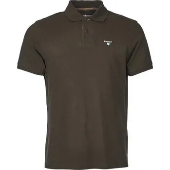 Pánská košile Barbour Tartan Pique Polo Shirt — Forest Green