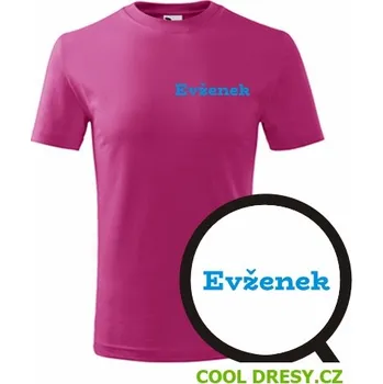 Dětské tričko Evženek - Barva: purpurová, Velikost 6let