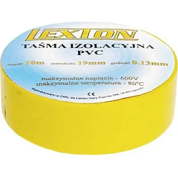 Izolační páska LEXTON Izolační páska žlutá 10m LXSC041