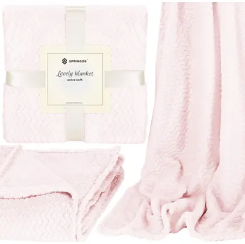 Dětská deka Springos Deka 200x220 HA7153 růžová