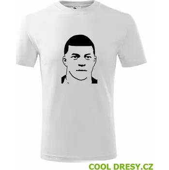 Chlapecké tričko Dětské tričko Mbappe - Barva: bílá, Velikost 10let