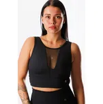 GoldBee Krátký Top Mesh Black Barva: Black, Velikost: L