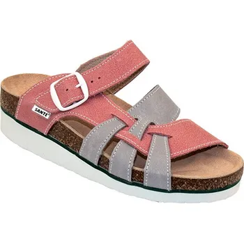 Dámské pantofle Santé N/240/9/37/17/H/K/BP dámské růžovo béžová pantofle na klínku 39