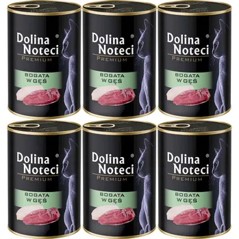 Krmivo pro kočku DOLINA NOTECI Premium Bohatá na husu – mokré krmivo pro kočky – 6×400 g