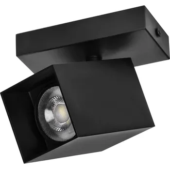 Bodové svítidlo Černé bodové svítidlo na zeď a strop GU10