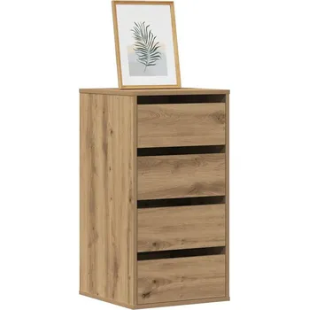 Komoda zahrada-XL Rohová zásuvková komoda dub artisan 40 x 41 x 76 cm kompozit 852869