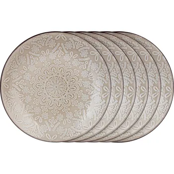 Talíř Banquet Sada dezertních talířů Shape 21,3 cm, 6 ks, šedá