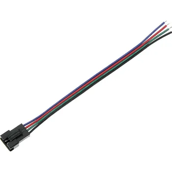 LED osvětlení Konektor pro LED pásky zlatý, RGB s kabelem