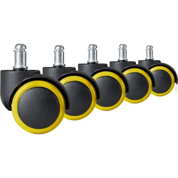 Sofotel Gumová kolečka pro sedadla černá/žlutá 5 ks