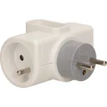 ORNO Trojitá otočná elektrická zásuvka 230V