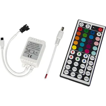 LED páska Ovladač RGB LED pásků 44-KEY dálkové ovládání IR HQ