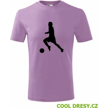 Dětské tričko s fotbalistou 3 - Barva: fialová, Velikost 6let