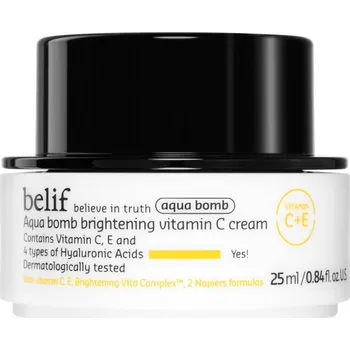 Pleťový krém belif Aqua Bomb Brightening Vitamin C Cream rozjasňující krém s hydratačním účinkem 25 ml