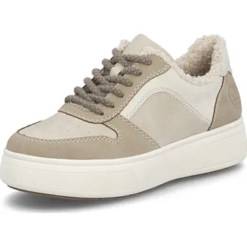 Dámské polobotky DÁMSKÉ POLOBOTKY RIEKER M7700-62 BÉŽOVÁ Barva: BÉŽOVÁ, Velikost: 38