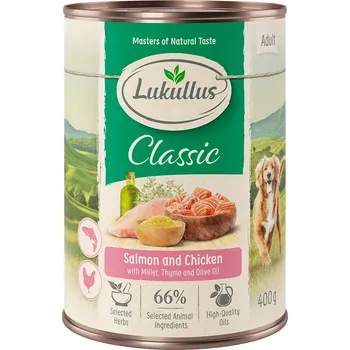 Krmivo pro psa 6 x 400 g Lukullus losos & kuřecí