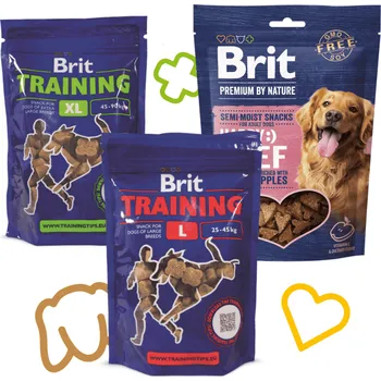 Pamlsek pro psa BRIT SNACK PACK - tréninkový balíček pamlsků pro velké psy