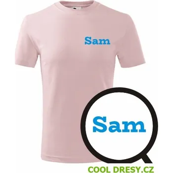 Dětské tričko Sam - Barva: růžová, Velikost 10let