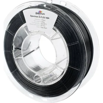 Filament Spectrum Filaments 80523 S-Flex 98A vlákno pro 3D tiskárny TPU flexibilní 1.75 mm 250 g Deep Black , černá 1 ks