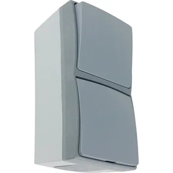 vypínač a zásuvka ORNO Zásuvka s vypínačem AQUATIC PRO IP55 šedá/grafitová, 5ks