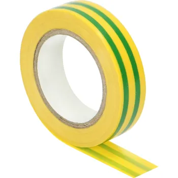 Izolační páska ORNO Nehořlavá žlutozelená izolační páska 15mm x 10m