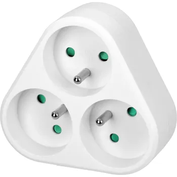 vypínač a zásuvka ORNO Bílý rozvaděč zásuvek 3x2P+E