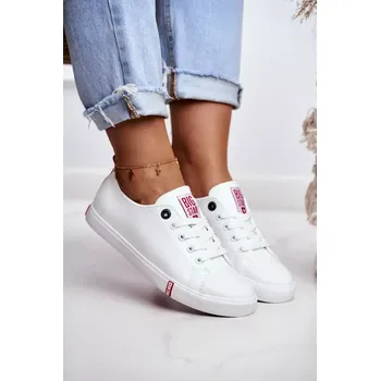 Dámské tenisky Dámské klasické tenisky Big Star - bílé/červené velikost 36 bílá/červená