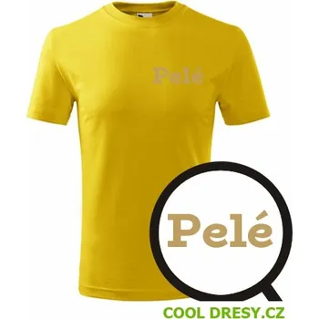 Dětské tričko Pelé - Barva: žlutá, Velikost 8let