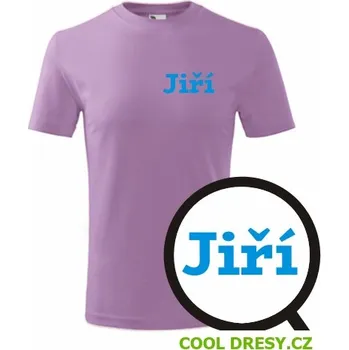 Dětské tričko Jiří - Barva: fialová, Velikost 8let