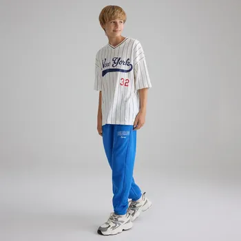 Reserved - Bavlněné jogger kalhoty - modrá - 783DO-55X - 783DO-55X-116