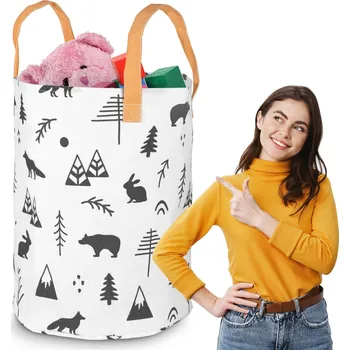 Úložný box Košík na hračky Nukido - bílý