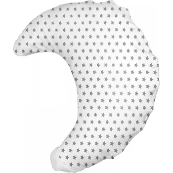 Zavinovačka Eva Kiedroňová Kojící polštář - Kojáček - Bílý s šedými hvězdičkami