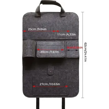 Příslušenství ke karavanu Organizér na sedadla, univerzální, šedý