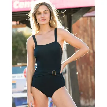 Dámské plavky Jednodílné plavky s nařasením Calero černá 40