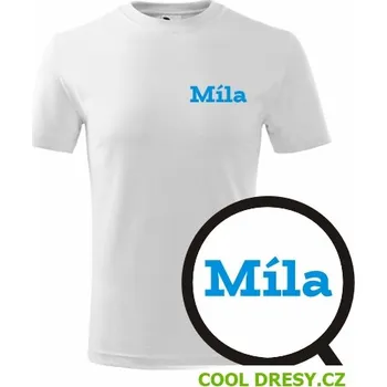 Chlapecké tričko Dětské tričko Míla - Barva: bílá, Velikost 6let