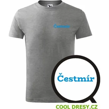 Dětské tričko Čestmír - Barva: tmavě šedý melír, Velikost 10let