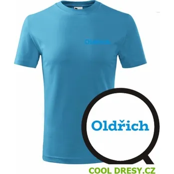 Dětské tričko Oldřich - Barva: tyrkysová, Velikost 6let