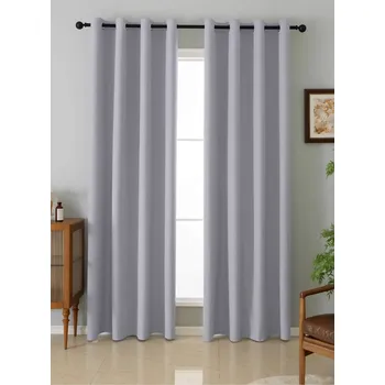 Závěs Závěs Panama 140/250 cm s oky - světle šedá