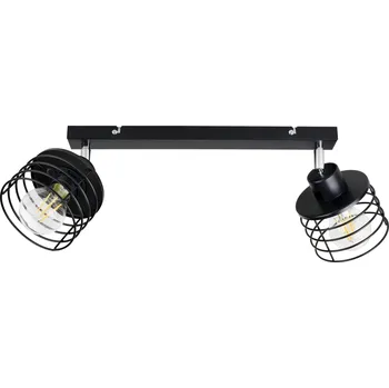 Nástěnné svítidlo ORNO Černé nástěnné/stropní svítidlo E27 2x60W