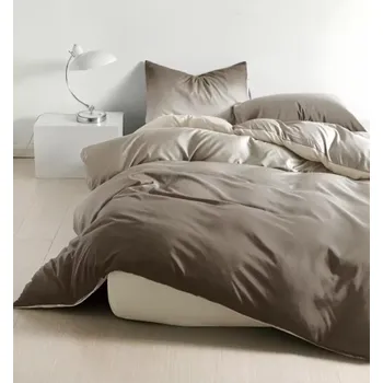 Povlečení Novinka 2025 ! LUXUSNÍ BAVLNĚNÉ OBOUSTRANNÉ POVLEČENÍ na 2 postele 140x200/70x90 cm AFRODITÉ - MACCHIATO