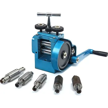 Nůžky na plech Robustní šperkařská stáčečka-rolovačka plechu se 7 rolnami, 75 mm, 24 kg (TrueTech)