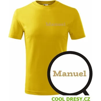 Dětské tričko Manuel - Barva: žlutá, Velikost 8let