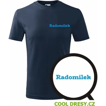 Chlapecké tričko Dětské tričko Radomilek - Barva: námořní modrá, Velikost 6let