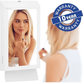 Merida Zásobník "2V1" na papírové ručníky + zrcadlo MERIDA STELLA SLIM MEGA COMBO nerez bílá