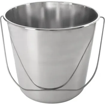 Chov hospodářského zvířete Kbelík nerezový 12l s madlem