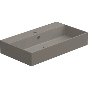 Umyvadlo Zenith BW 80 hranaté, keramické, cashmere matné, 80x46 cm, ZELAVBW80030