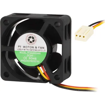 Domácí ventilátor JING DA FAN Ventilátor do PC 40x20mm 24V s kuličkovým ložiskem 3-pin
