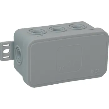 Rozvaděč Rozvodná skříňka IP54 černá 8 vstupů 80x45x41mm