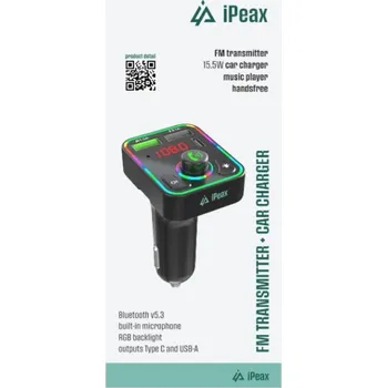Příslušenství pro autorádio iPEAX FM Bluetooth Transmitter