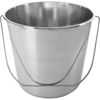 Chov hospodářského zvířete Kbelík nerezový 18l s madlem